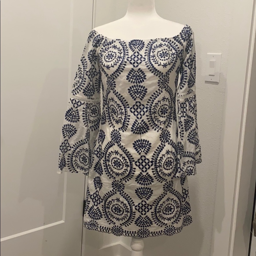 Parisian Off shoulder bell sleeve dress